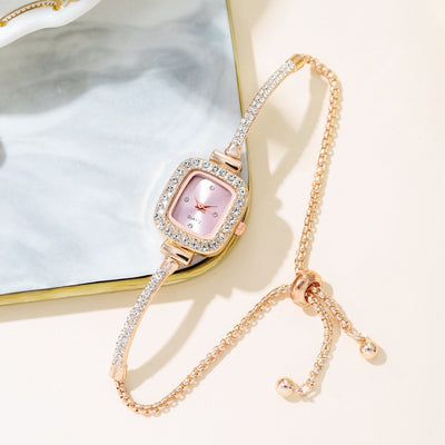 Reloj de Diamantes Cuadrado para Mujer de Moda - Image 36