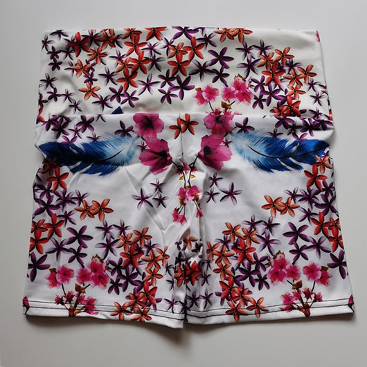 Shorts Deportivos de Yoga para Mujer con Diseño Floral y Secado Rápido - Image 3