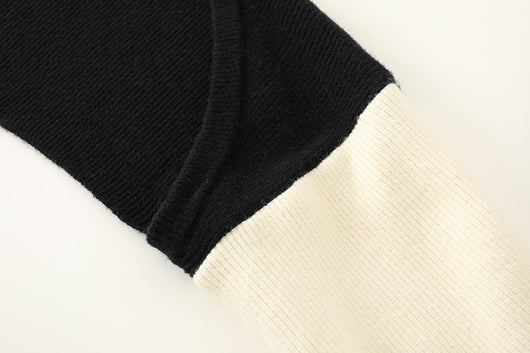 Conjunto Dos Piezas: Chaleco Tejido con Diseño de Colores Contrastantes - Image 14