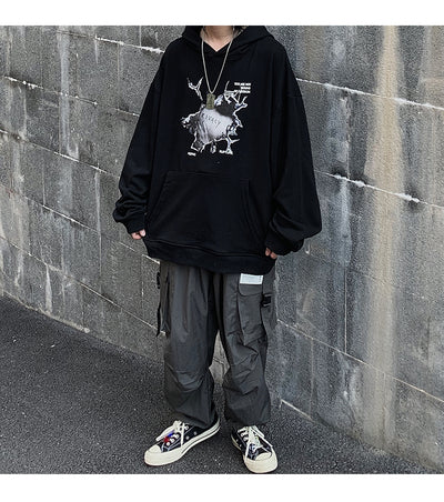 Sudadera con capucha de algodón suave y relajada - Image 10