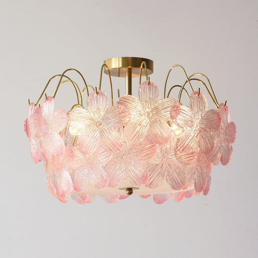 Lámparas de Cristal Coloreado Estilo Romántico Francés - Image 3