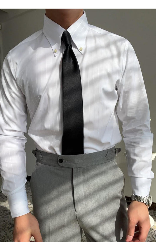 Camisa Elástica de Rayas Multiestación para Hombre - Image 9