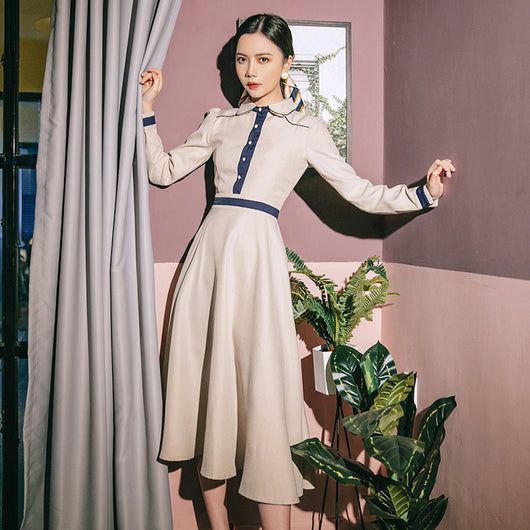 Vestido Retro Republic con Combinación de Colores - Image 6