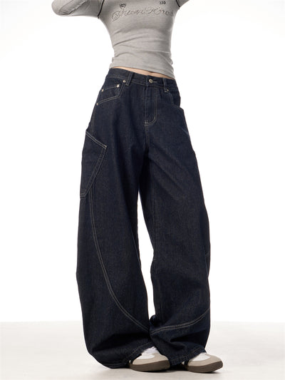 Jeans Retro Americano con Bolsillos Grandes - Image 3