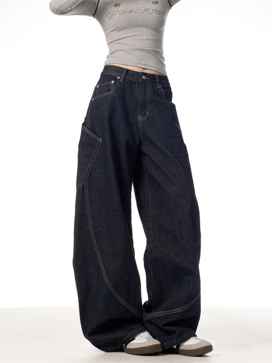 Jeans Retro Americano con Bolsillos Grandes - Image 3