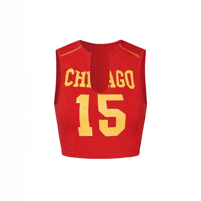 Musculosa Deportiva Personalizada Roja con Impresión Digital