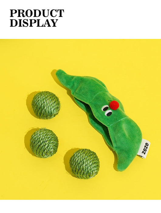 Juguetes Interactivos para Gatos - Pelotas de Sisal y Bastón Teaser - Image 9