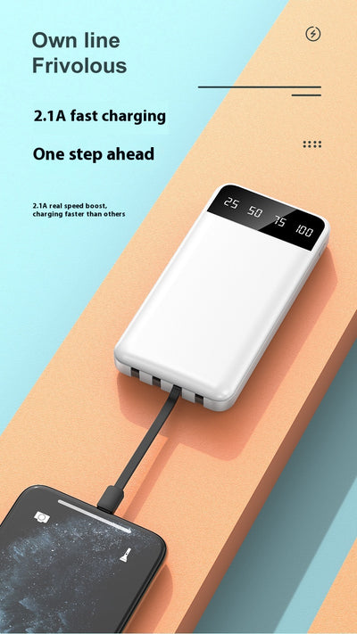 Batería Portátil 20000 mAh con Cable Integrado - Carga Rápida - Image 19