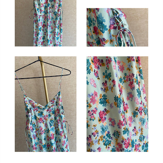 Vestido Largo Francés con Diseño Floral para Mujer - Image 11