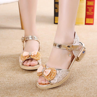 Sandalias Infantiles con Moño Estilo Coreano - Image 4