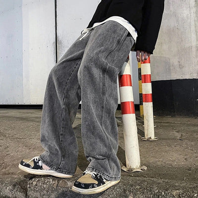 Jeans Rectos Holgados Diseño Americano para Hombre - Image 12