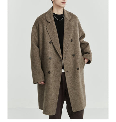 Abrigo de Lana Reversible para Hombre Largo - Image 13