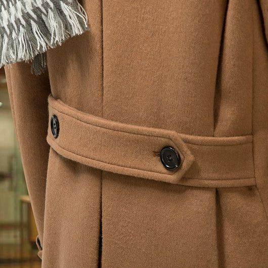 Abrigo de Lana Tipo Gabardina Doble Botonadura Slim Fit para Otoño e Invierno - Image 19