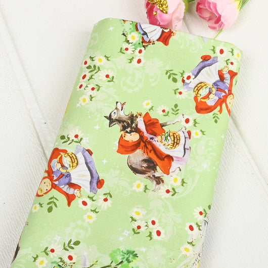 Tela de Algodón Estampado Cuento de Hadas para Proyectos Artesanales DIY