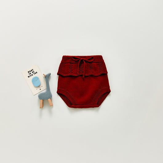 Shorts Tejidos para Niña con Volantes y Texturas Suaves - Image 3