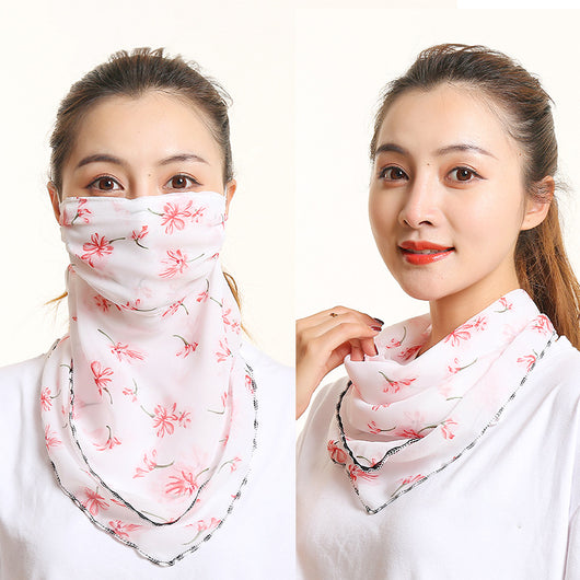 Pañuelo de Seda Protector Solar para Mujer - Máscara Cuello y Cara Verano - Image 48