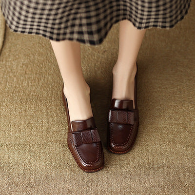 Zapatos Ejecutivos de Cuero Suave con Tacón Robusto - Image 4