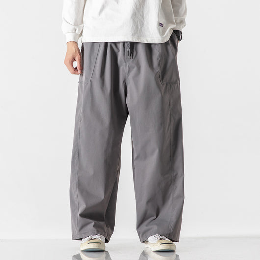 Pantalones Harem Overol Ancho Tendencia Piernas Rectas - Image 7
