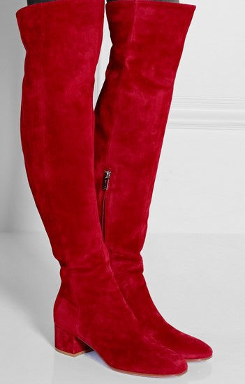 Botas Altas Grises Hasta la Rodilla para Mujer - Image 16