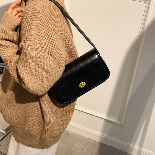 Bolso Cuadrado Pequeño de Piel PU en Colores Sólidos