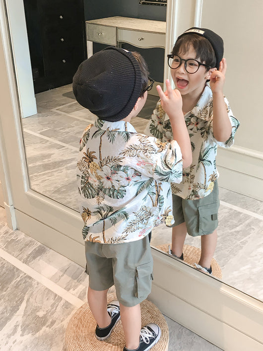 Camisa Floral Elegante para Niño - Image 9
