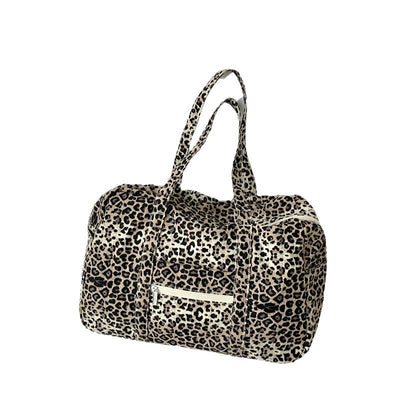 Bolsa de Hombro Estampado Leopardo en Lona para Mujer - Image 5