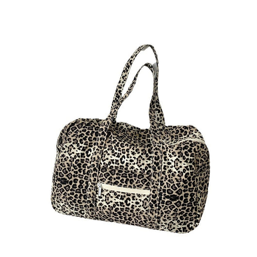 Bolsa de Hombro Estampado Leopardo en Lona para Mujer - Image 5