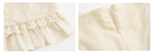 Blusa Elegante con Lazo Bordado y Encaje - Manga Corta Verano - Image 7