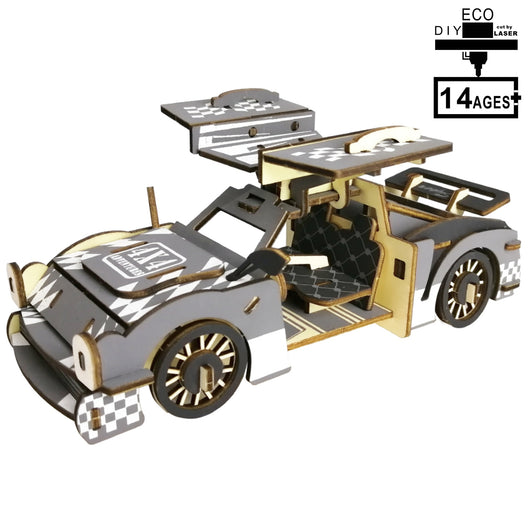 Puzzle 3D de Madera con Corte Láser de Precisión