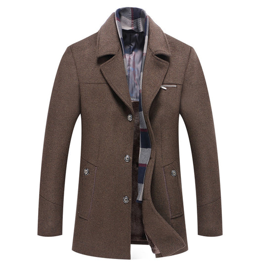 Abrigo de Lana para Hombre con Estilo Versátil - Image 4