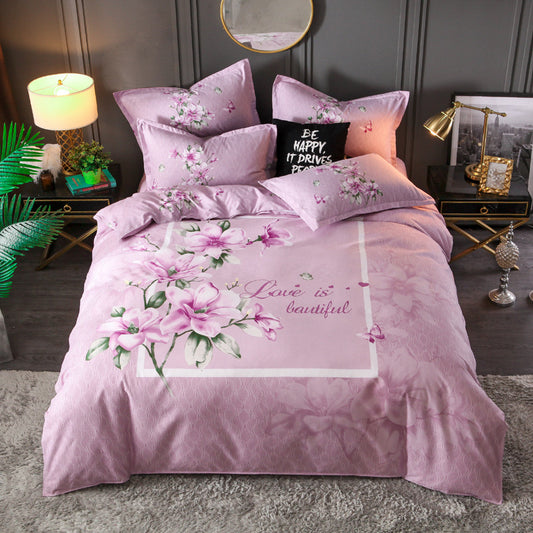 Juego de 4 Piezas de Cashmere Floral Acolchado para Bodas