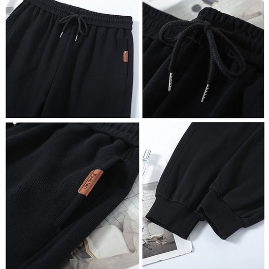 Pantalones Deportivos Sueltos Negros para Primavera y Otoño - Image 12