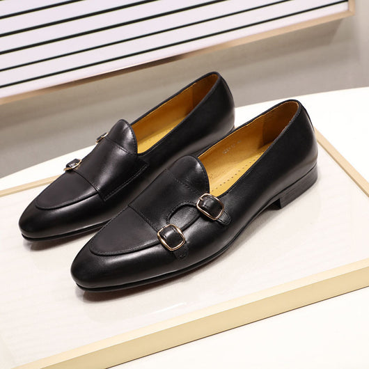 Zapatos de Cuero para Hombre con Doble Hebilla - Piel Genuina Premium - Image 10