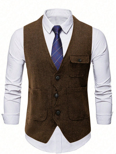 Chaleco Ejecutivo de Corte Clásico para Hombre - Image 14