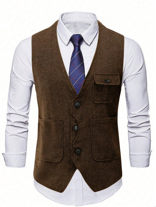 Chaleco Ejecutivo de Corte Clásico para Hombre - Image 14