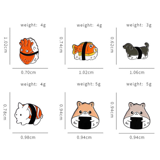 Broche Decorativo Serie Animales Diseño Hámster Esmaltado para Ropa - Image 3