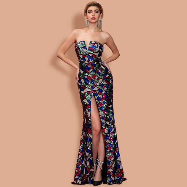 Top Tubular Geométrico Slim Ajustado de Moda
