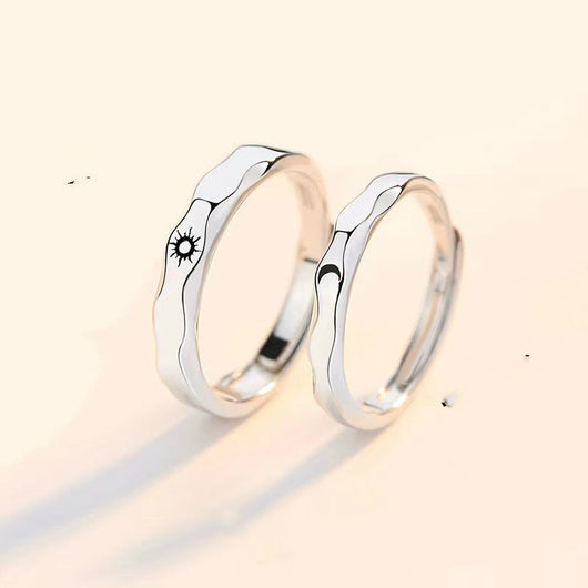 Anillo de Diamante Fashion con Separación de Color para Parejas - Image 8