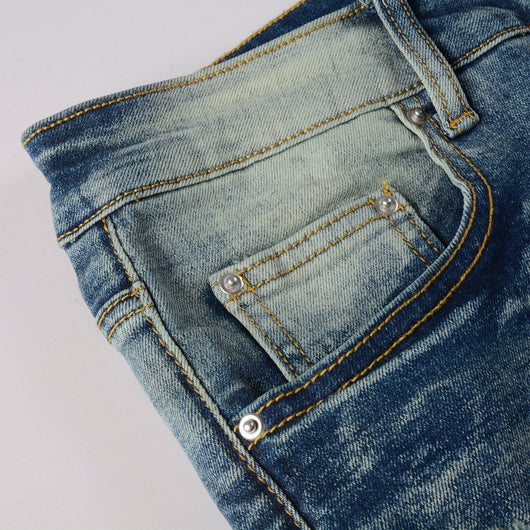 Jeans Rotos con Parches de Color Estilo Retro - Image 18