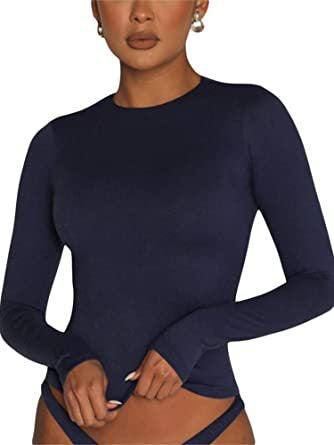 Blusa Ajustada de Manga Larga con Corte Irregular - Image 21