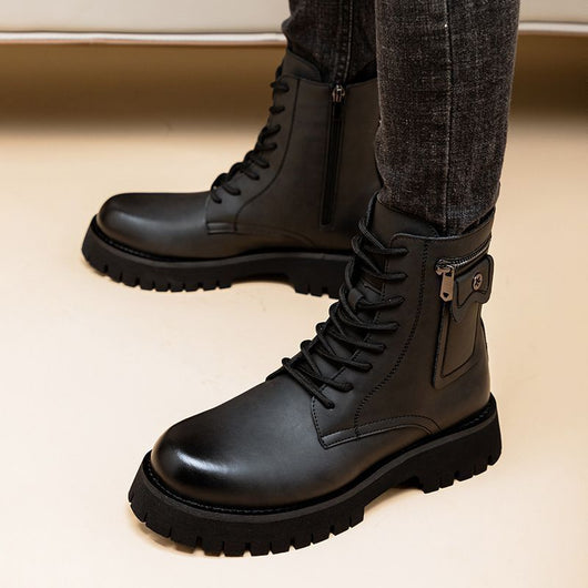 Botas Martin de Cuero para Hombre - Botines Altos Clásicos - Image 18