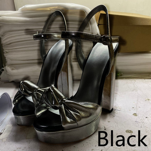 Sandalias de Moda para Mujer con Moño y Tacón Grueso - Image 6