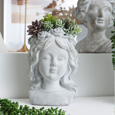 Estatua Decorativa con Flores para Jardín - Image 9