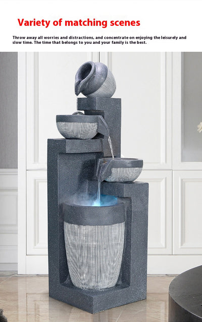 Fuente de Agua Decorativa con Humidificador para Sala de Estar - Image 36