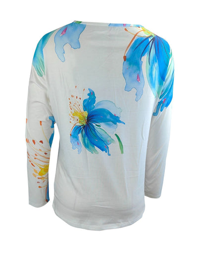 Camiseta Estampada de Manga Larga con Cierre para Mujer - Image 16