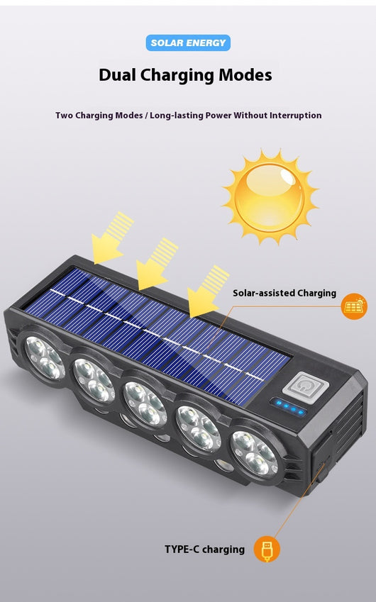 Luz Solar para Bicicleta con Claxon Integrado - Image 13