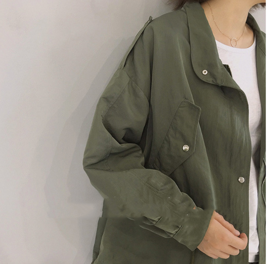 Chaqueta Corta Estilo Capa Suelta con Detalles de Herramientas - Image 13