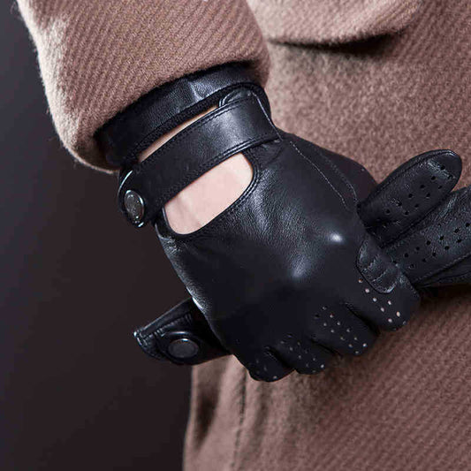 Guantes de Cuero Gamuza Importados con Pantalla Táctil - Unisex Primavera Verano