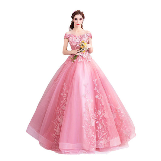 Vestido de Novia Largo Hombros Descubiertos - Elegancia para Ceremonias Especiales - Image 2