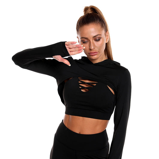 Conjunto Deportivo Yoga con Capucha - Blusa Térmica de Manga Larga - Image 6